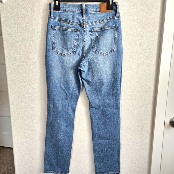 Madewell The Perfect Vintage Jeans Blue Distressed Jeans, Size 25 - Picture 3 of 8